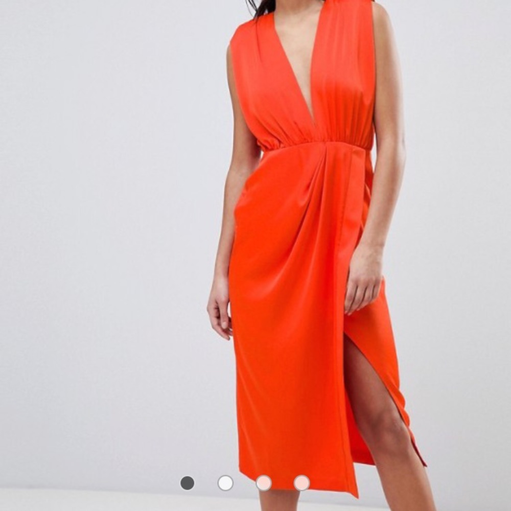 Orange ASOS dress